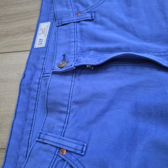 GAP High Rise Barrel Dazzling Blue Jeans Women Plus Sz 35 R - Picture 4 of 15